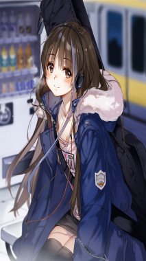 Anime Girl Wallpaper Snow